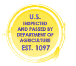 Saugy hot dogs are USDA Inspected and Passed